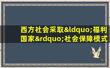 西方社会采取“福利国家”社会保障模式的国家由( )